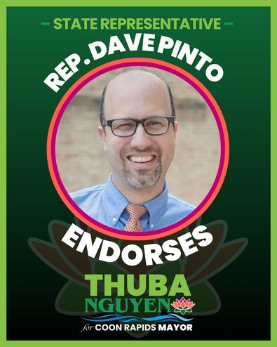 State Representative Dave Pinto endorses Thuba