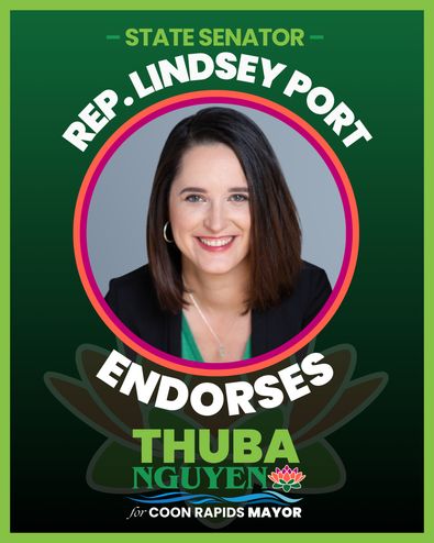 State Senator Lindsey Port endorses Thuba