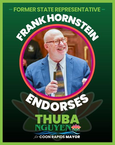 Former State Represenative Frank Hornstein endorses Thuba