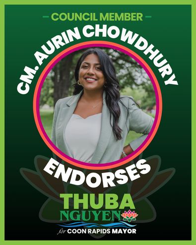 Council member Aurin Chowdhury endorses Thuba