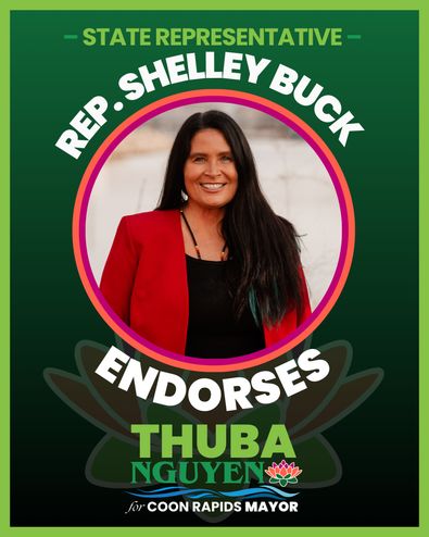 State Representative Shelley Buck endorses Thuba