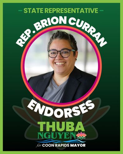 State Representative Brion Curran endorses Thuba
