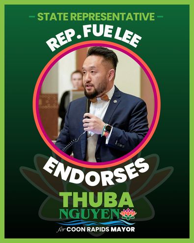 State Represenative Fue Lee endorses Thuba