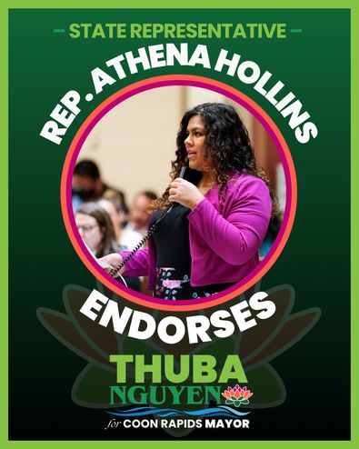 State Representative Athena Hollins endorses Thuba